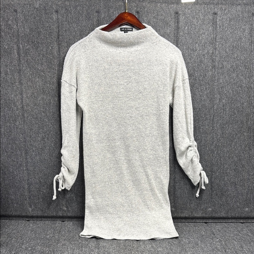 As U Wish Light Gray Knit Top
